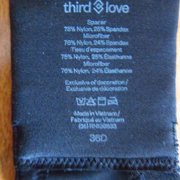 NWT- Third Love Classic Unlined Full Coverage Underwire Spacer Bra Size 36D - Picture 7 of 7